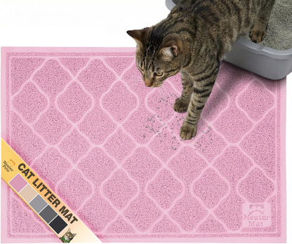 Neater Pets Neater Mat Cat Litter Mat, Thick & Durable Cat Mat for Litter Box, Trapper Pad Catches Mess to Protect Indoor Floors, Soft on Kitty Paws, Anti-Skid Grip Backing, Easy to Clean, Grey - Image 12