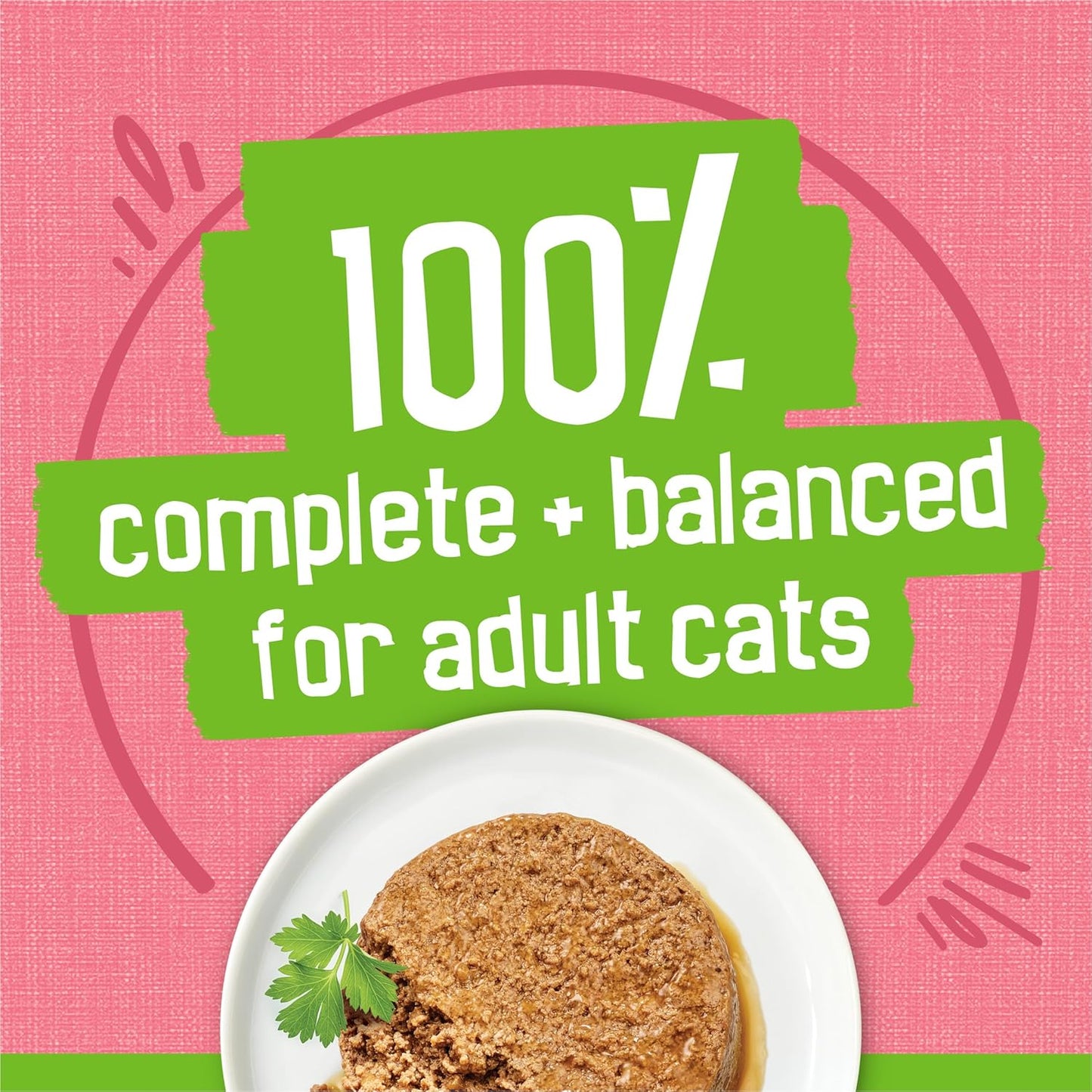 Purina Friskies wet cat food smooth pate texture on plate
