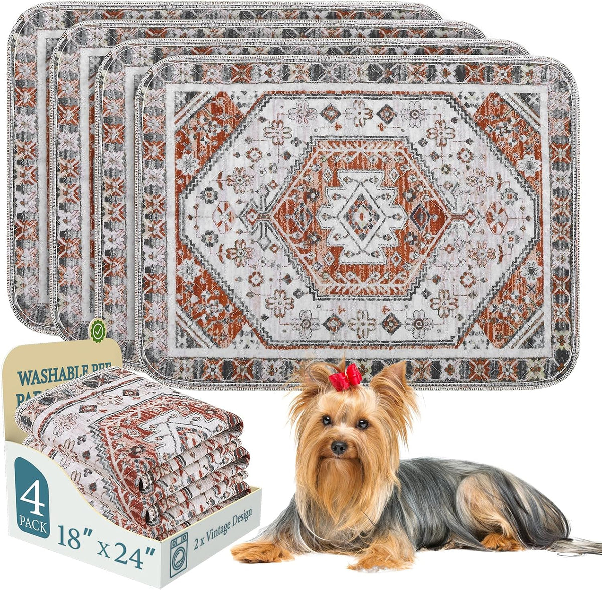 Homimp Washable Pee Pads for Dogs,Extra Large 2 Pcs Reusable Puppy Pads Waterproof,Absorbent and Leakproof Dog Pee Pads,Non Slip Puppy Training Pads,Pet Mat for Floor,Crate,Couch,Whelping,Blue 48"x48" - Image 12