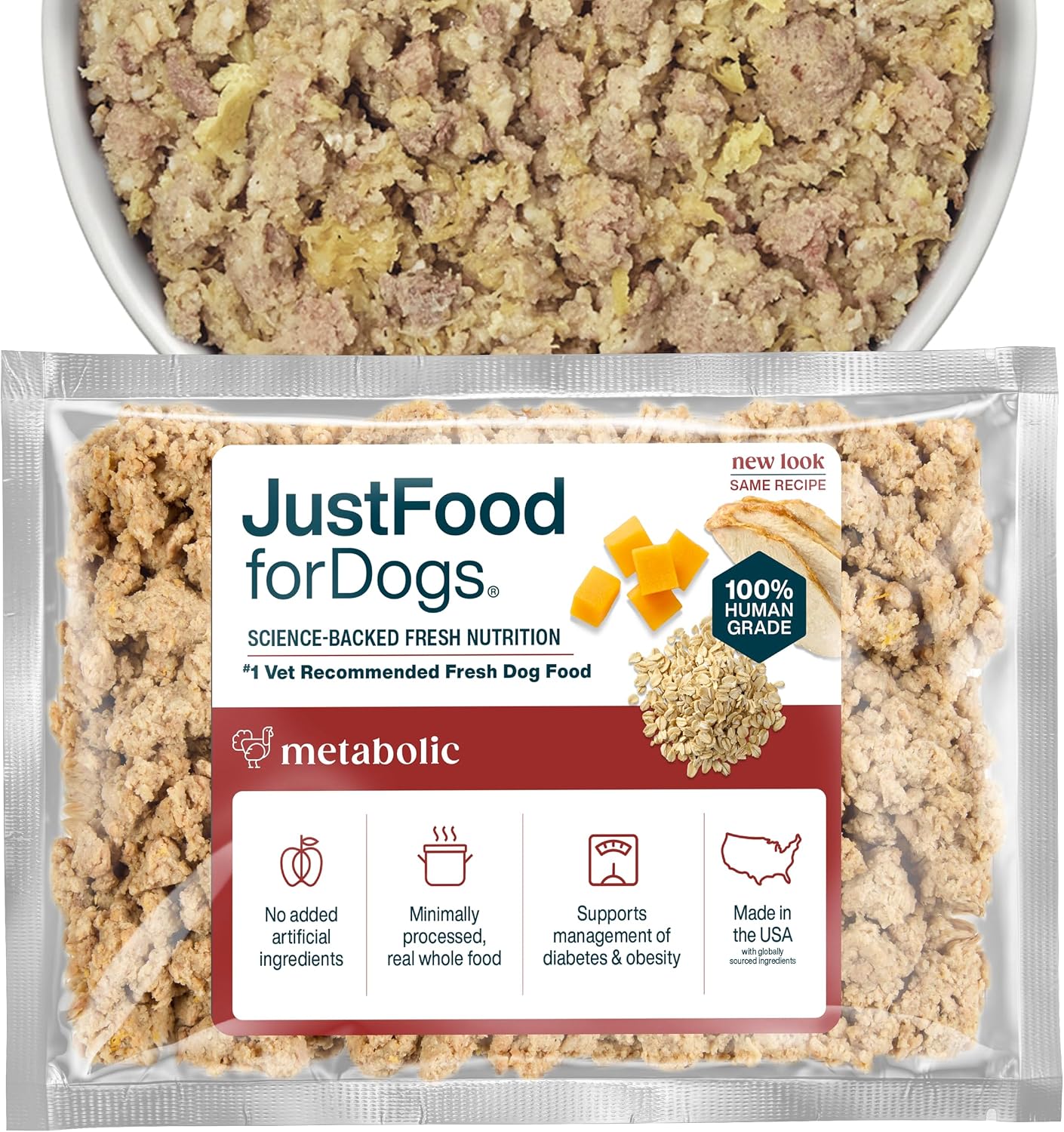 JustFoodForDogs Vet RX Frozen Fresh Prescription Dog Food, Human Grade, Vet Recommended Fresh Pet Meal or Toppers, Limited Ingredient, Prescription Diet, Renal Support 18 oz - 7 Pack - Image 11