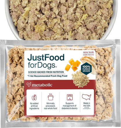 JustFoodForDogs Vet RX Frozen Fresh Prescription Dog Food, Human Grade, Vet Recommended Fresh Pet Meal or Toppers, Limited Ingredient, Prescription Diet, Renal Support 18 oz - 7 Pack - Image 11