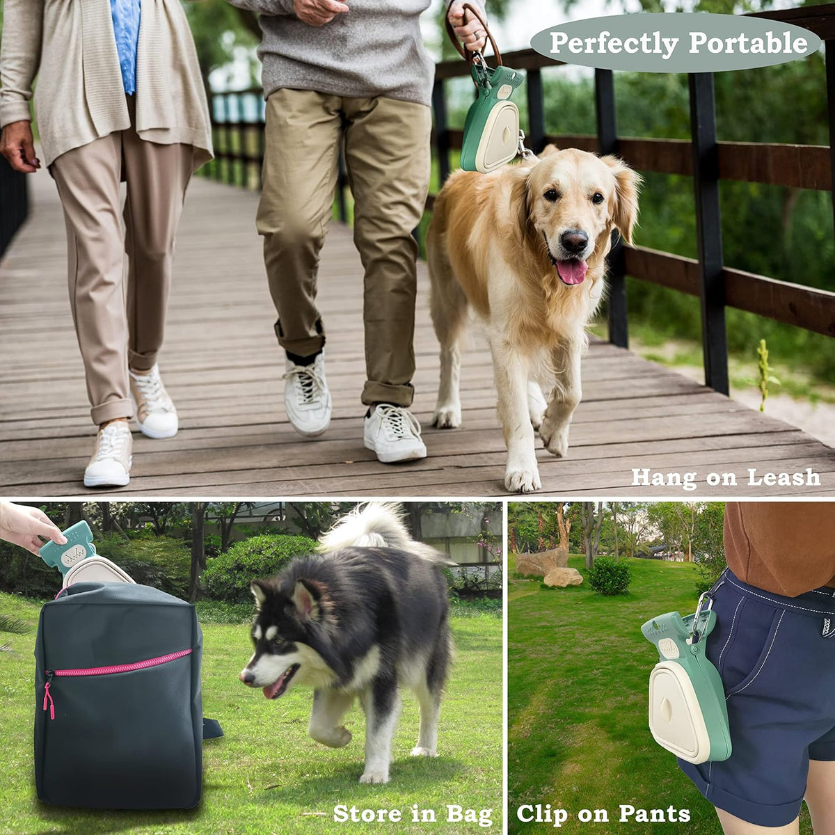 Jondarla lightweight dog waste collector being used with one hand