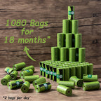 Greener Walker one thousand eighty count dog poop bags box layout