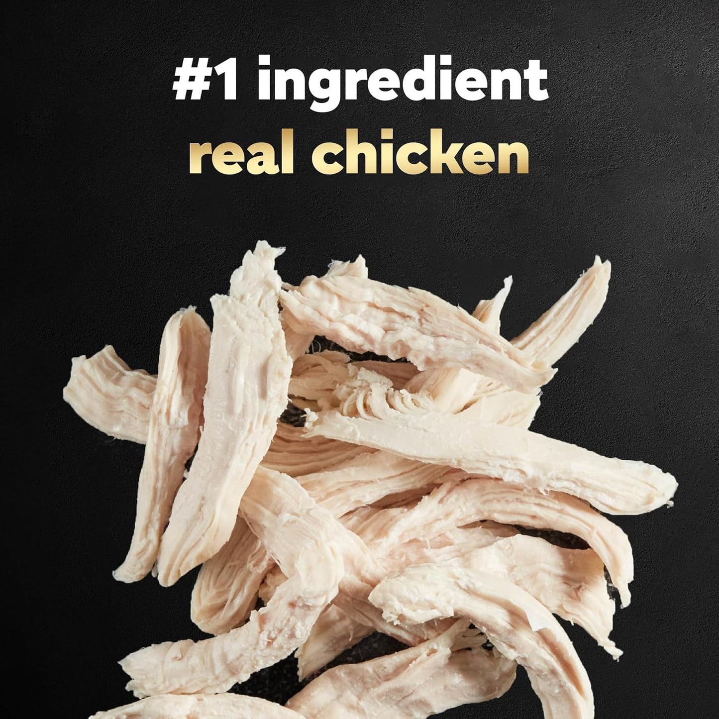 Cesar chicken and carrots adult dog food complement seal close up