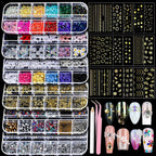Teenitor nail charms and stickers art kit front view