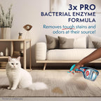 Simple Solution pet stain remover with spray nozzle settings visible