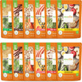 Real Food Blends Variety Pack front view showing 12 pureed meal pouches