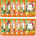 Real Food Blends Variety Pack front view showing 12 pureed meal pouches
