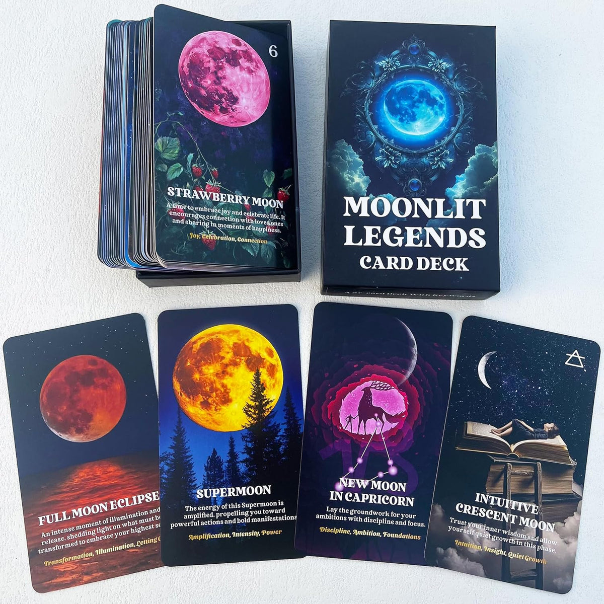 Soulme Moon Phases Oracle Cards front packaging view