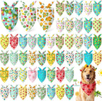 Abbylike 50 Pcs Patriotic Dog Bandanas Bulk 4th of July Bandanas for Dogs Star Triangle Kerchief Bib Scarf Set for Pet Independence Day 250th Anniversary Party Costume, 25 Styles(25.6 x 17.7 x 17.7) - Image 11