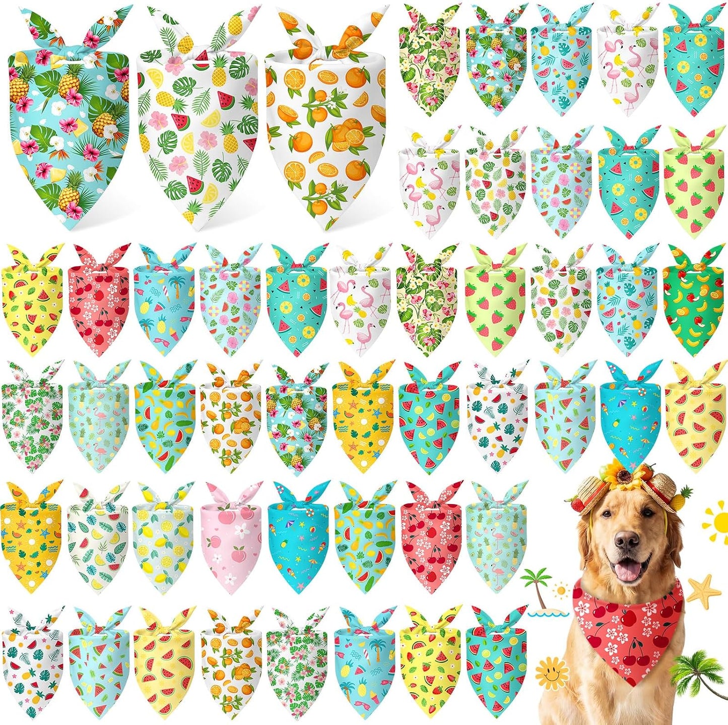 Abbylike 50 Pcs Patriotic Dog Bandanas Bulk 4th of July Bandanas for Dogs Star Triangle Kerchief Bib Scarf Set for Pet Independence Day 250th Anniversary Party Costume, 25 Styles(25.6 x 17.7 x 17.7) - Image 11