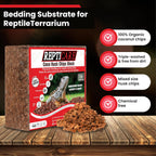 Gro-Med coco husk bedding block showing expansion size details