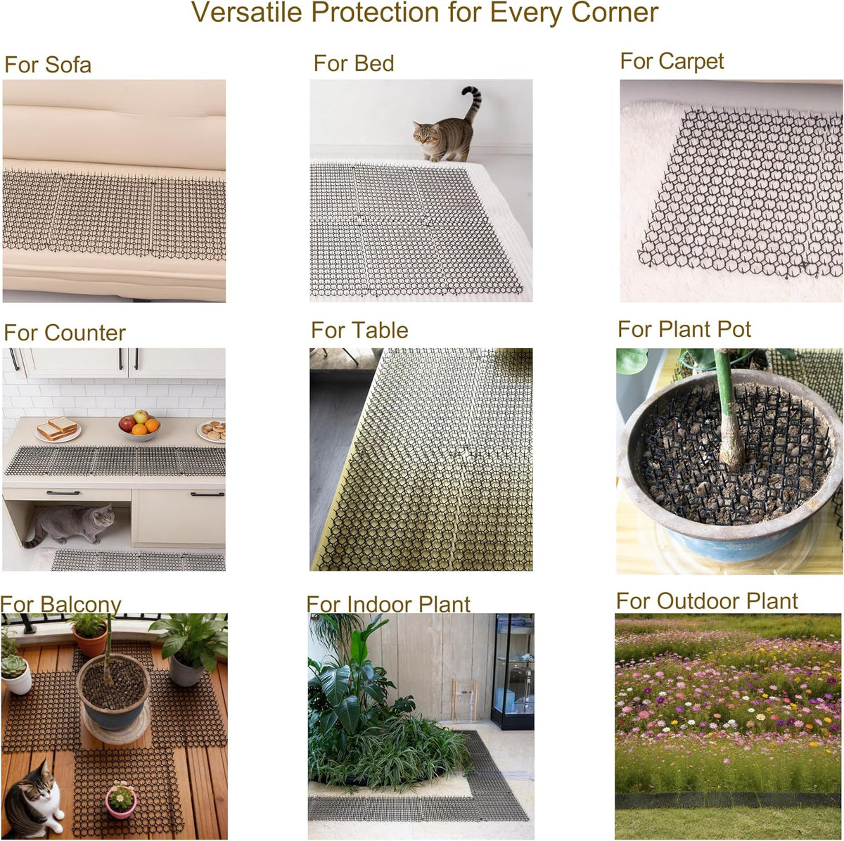 Vtedu cat repellent mat cut to size for home use