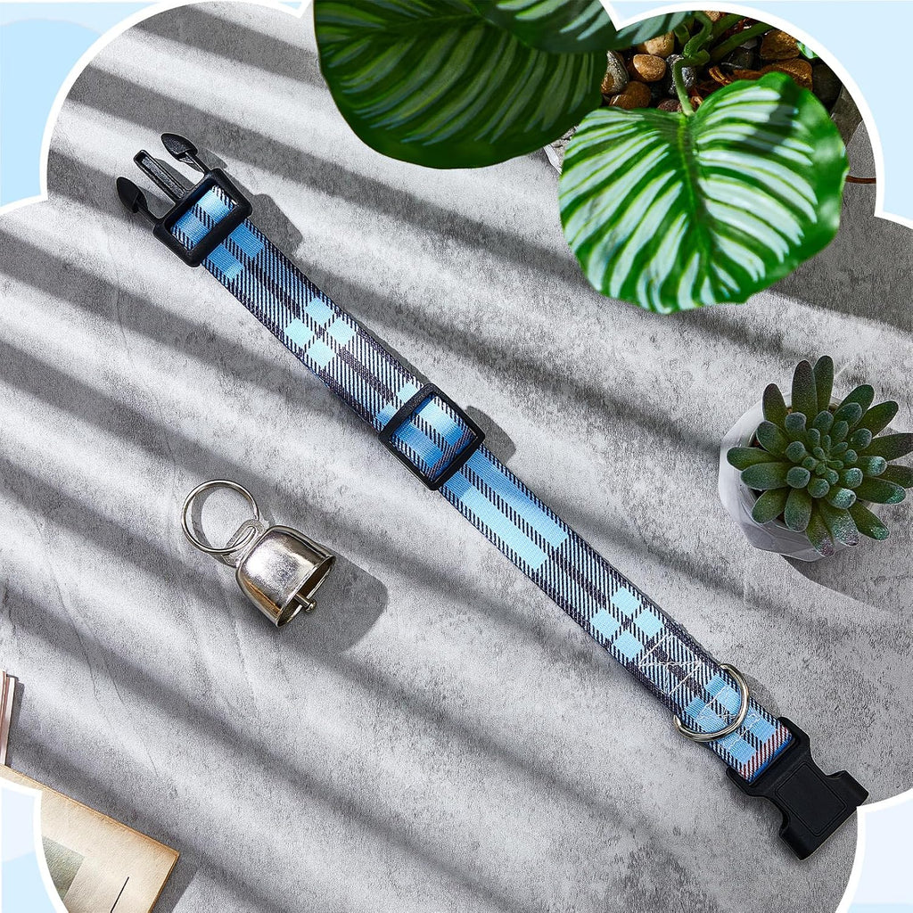 Back view of the Yeyeplum adjustable livestock tracking strap displaying the secure stitching pattern around the thick metal hardware.