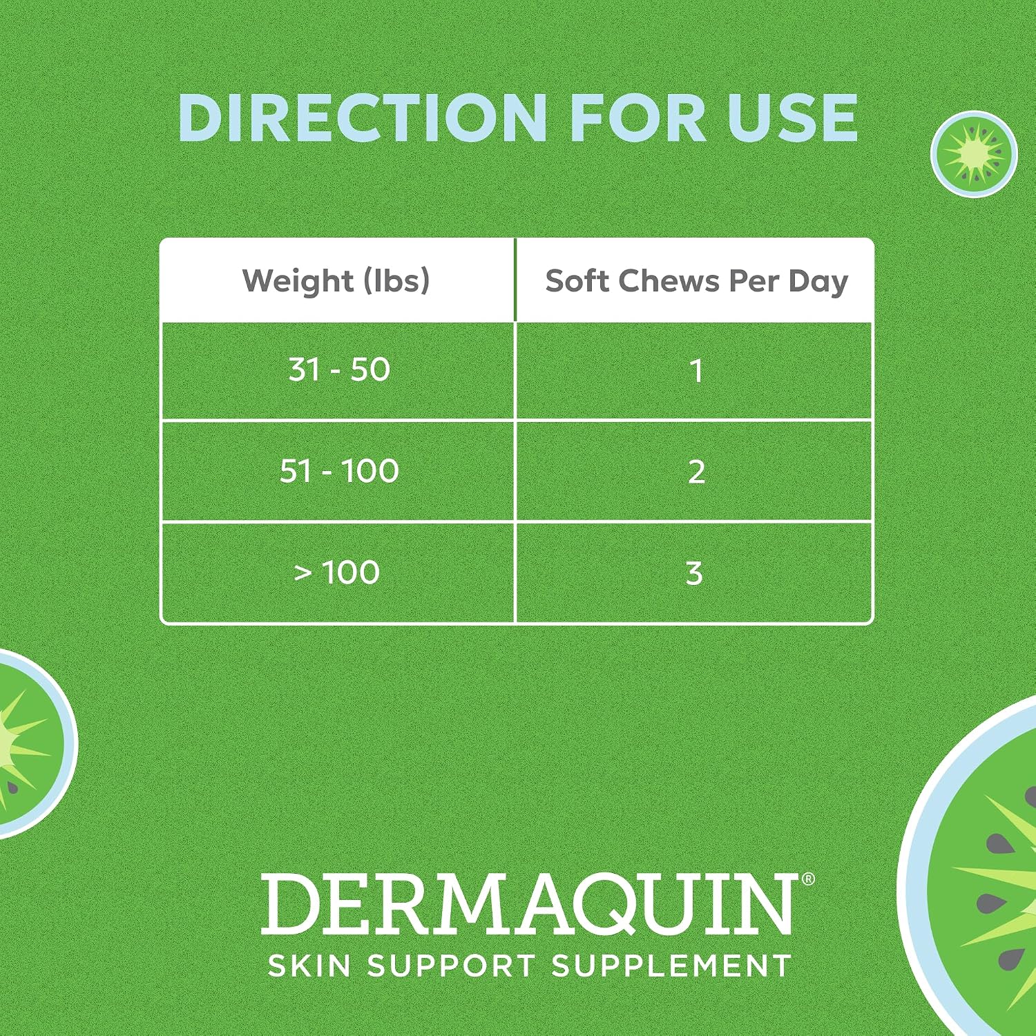 Dermaquin skin barrier enhancement chews for dogs over thirty pounds