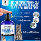Authentic USA imported liquid fish oil for kitten and adult cat health care.