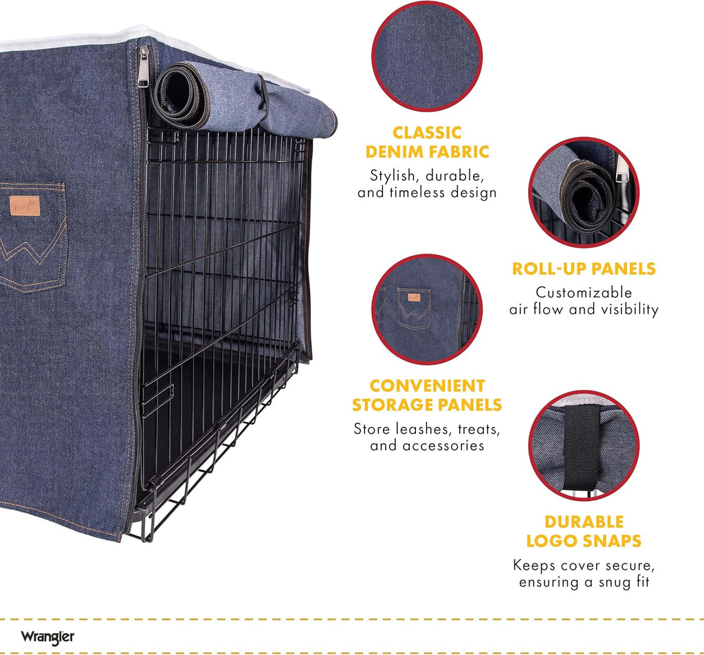 Close up of front storage pocket on Wrangler pet cage cover