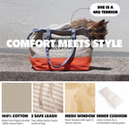Monchouchou Brooklyn dog tote features and structure details