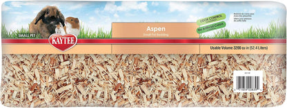 Small animal habitat with Kaytee aspen bedding base