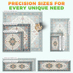 Hompet cat litter box mat showing premium paw friendly fabric design