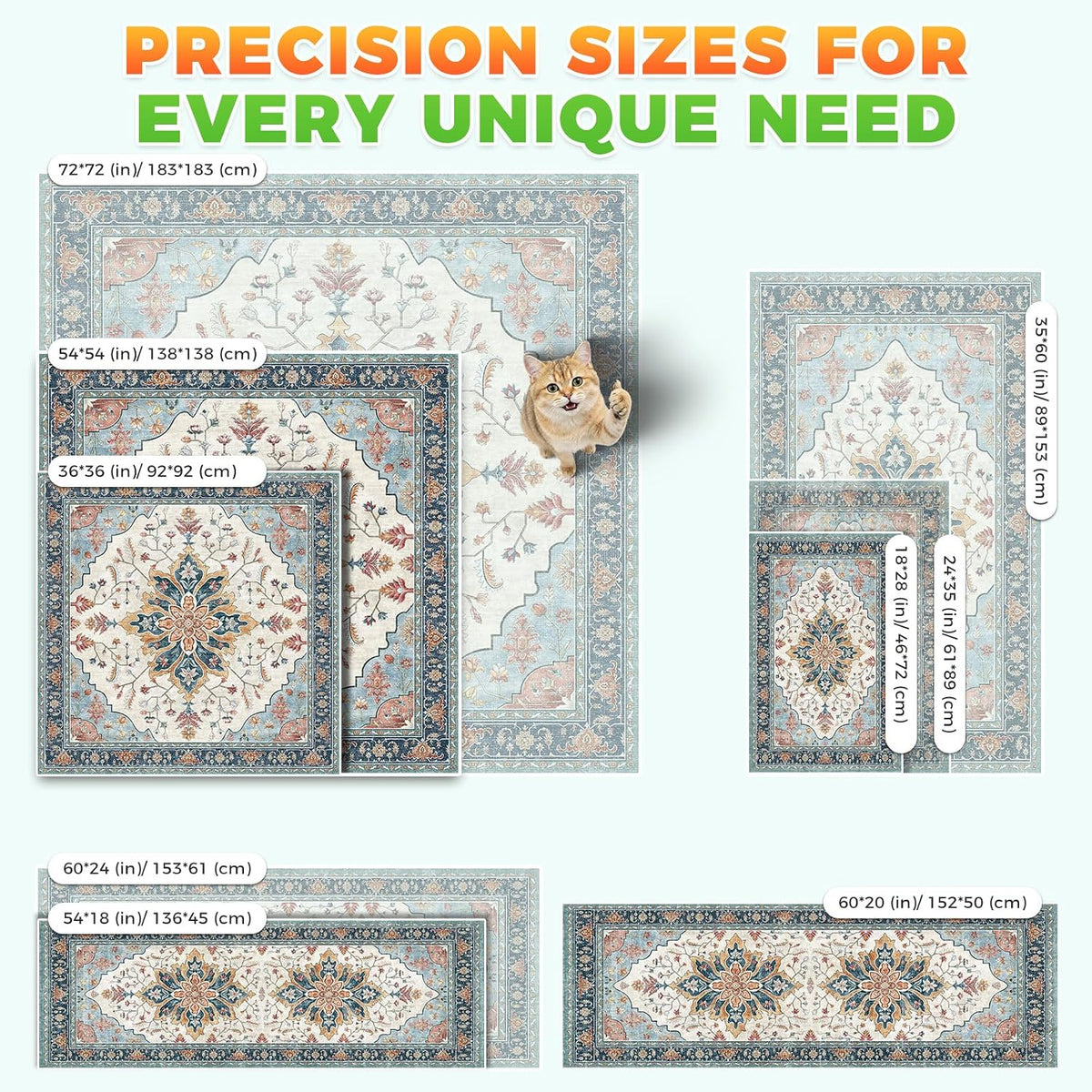 Hompet cat litter box mat showing premium paw friendly fabric design