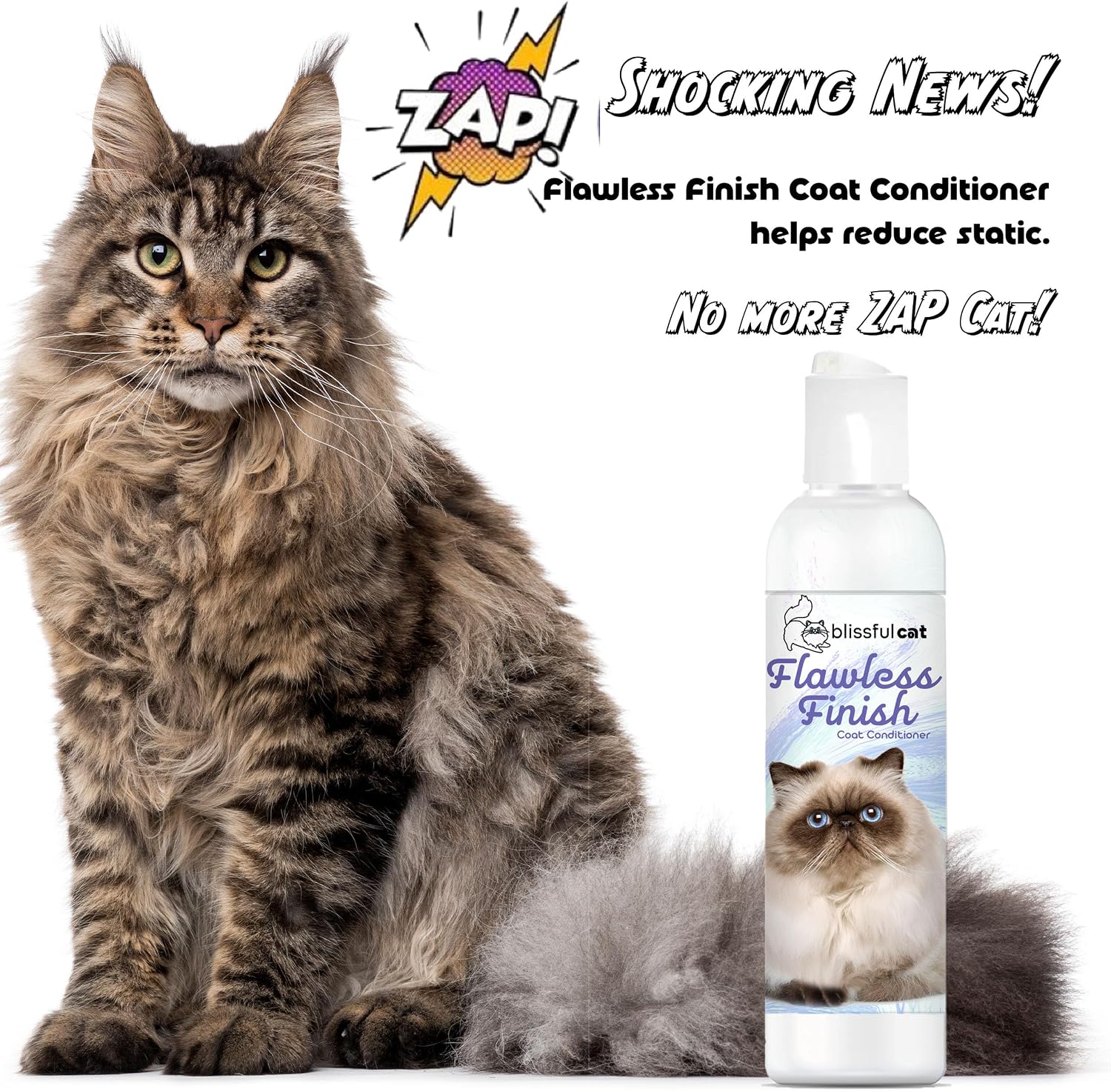 Nourishing paraben-free cat conditioner with coconut oil and aloe