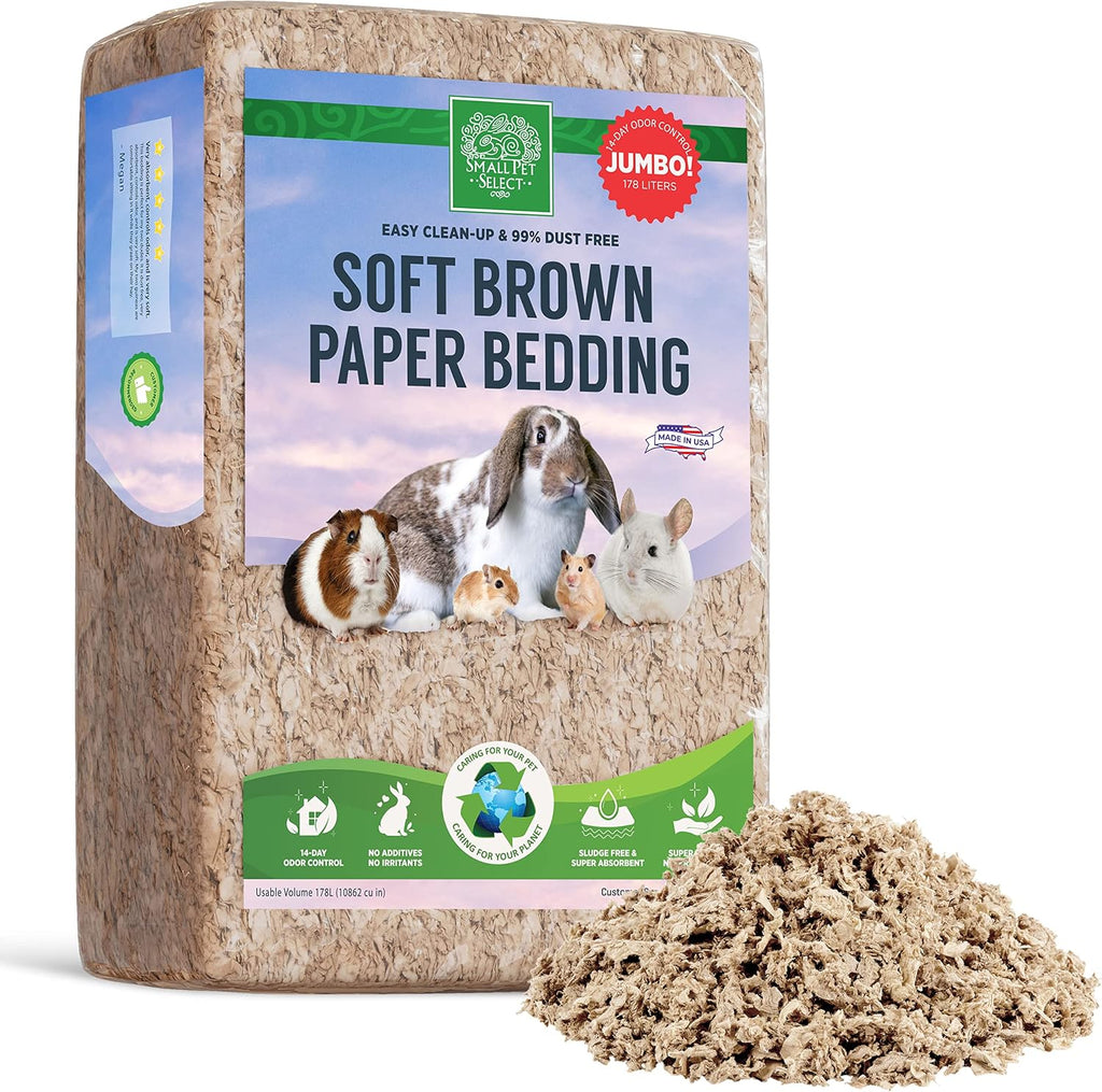 Small Pet Select premium natural paper bedding jumbo pack front view