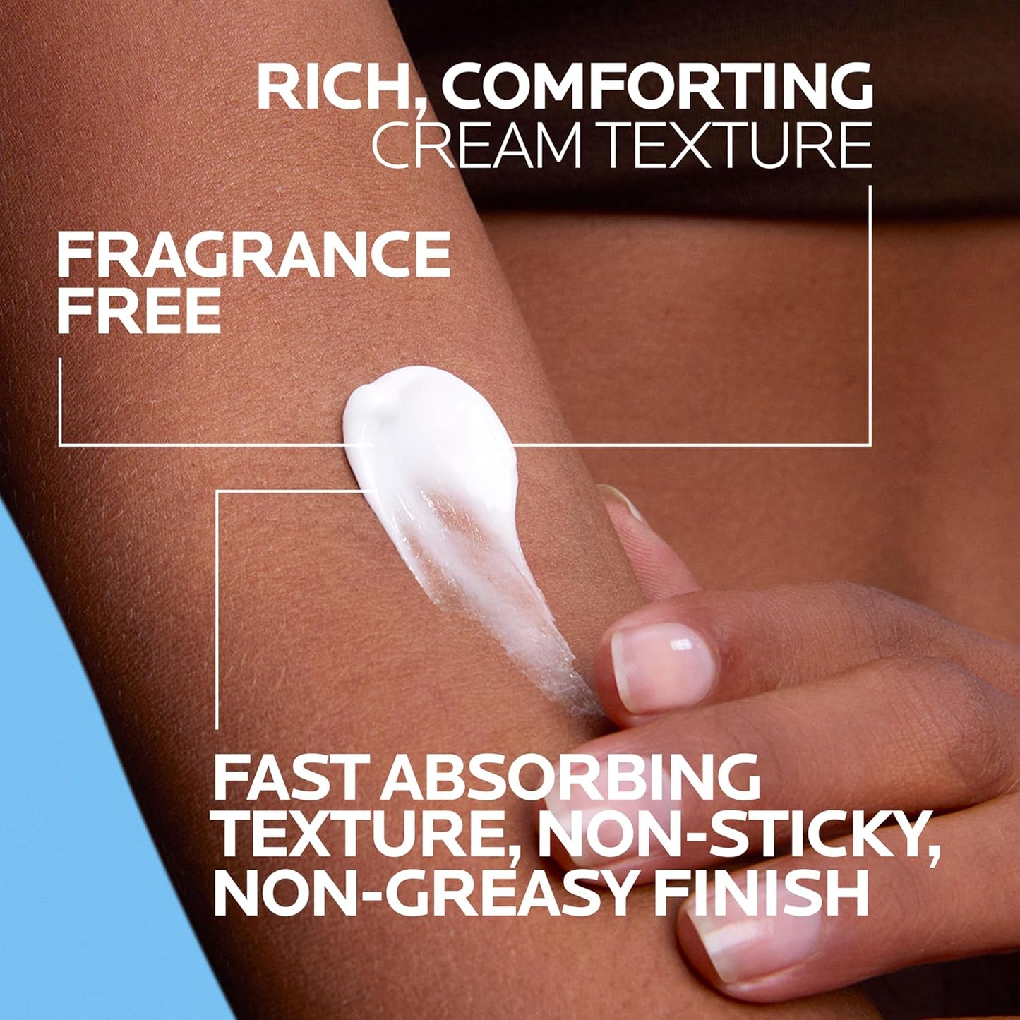 Dermatologist-tested La Roche-Posay Triple Repair cream for sensitive skin barrier recovery