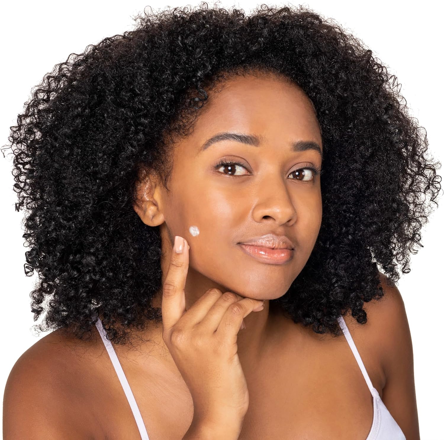 Close up of anti wrinkle facial serum packaging for evening skin tone