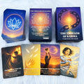 DPEHAKMK Karmic Healing Oracle Cards front view of the premium box package
