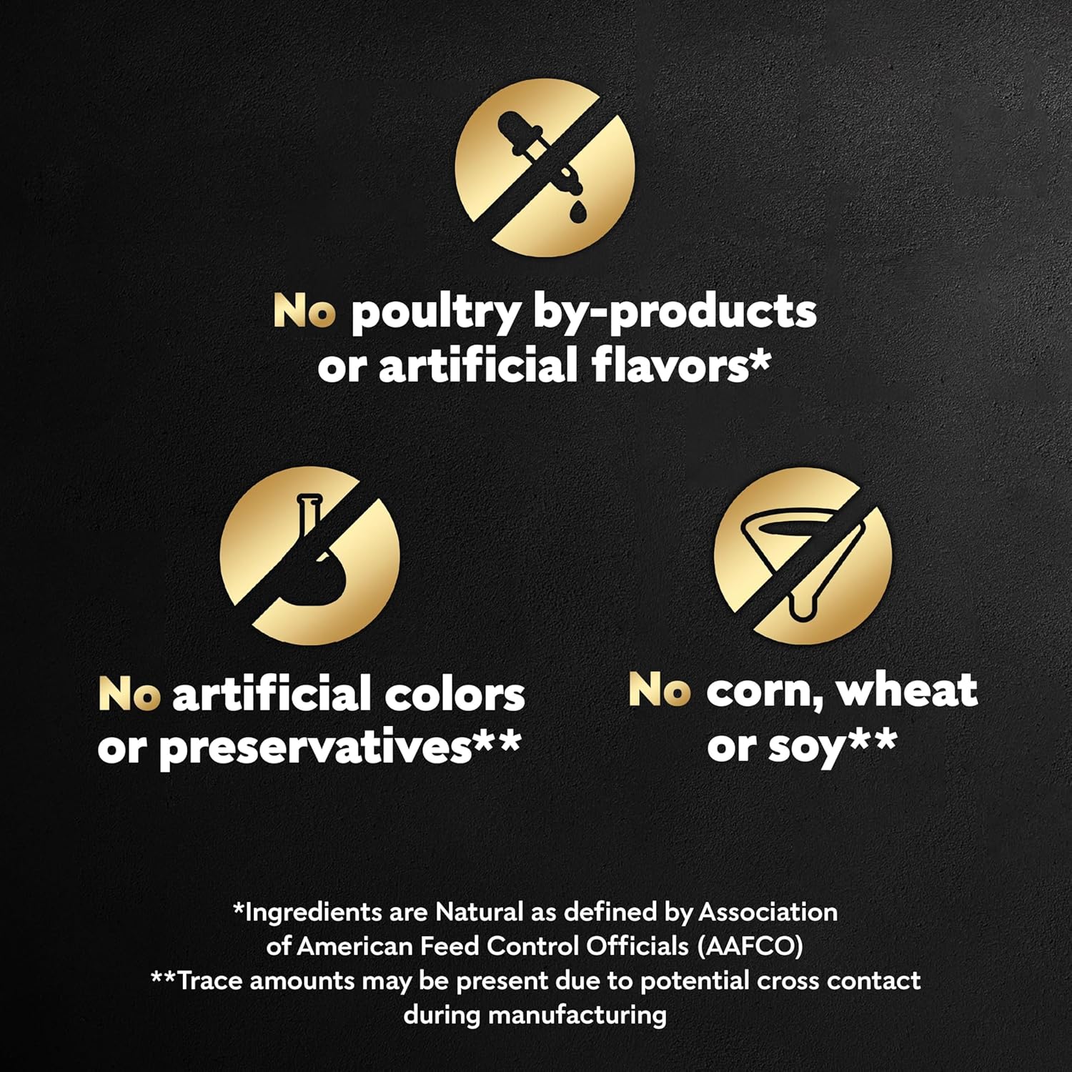 Premium natural ingredients of Cesar dog food mix in on display