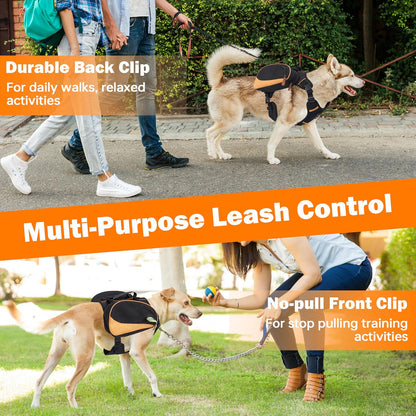 Underside view of the Moysoon dog harness showing the soft breathable padded mesh lining