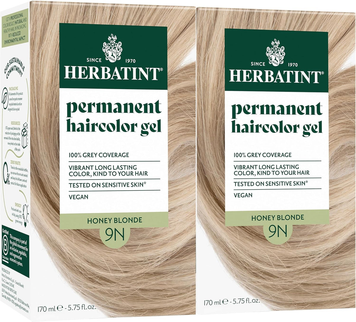 Herbatint Permanent Hair Dye For Women - 2N Brown - For Up To 100% Gray Coverage of Resistant Gray Hair - Ammonia-Free, Alcohol-Free & Vegan - Salon Influenced Hair color 5.75 fl oz - Image 12