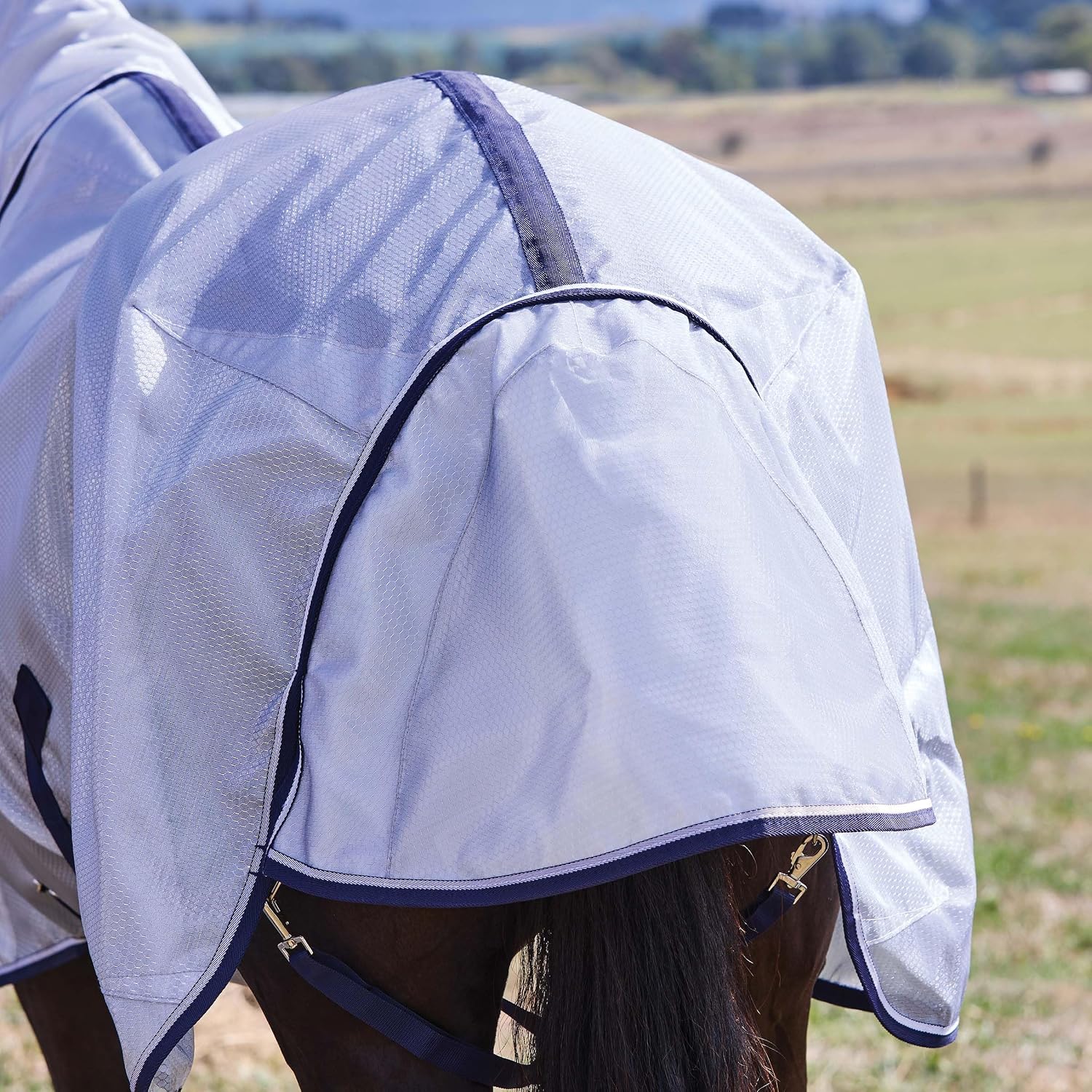 WeatherBeeta fly sheet belly wrap and leg strap system
