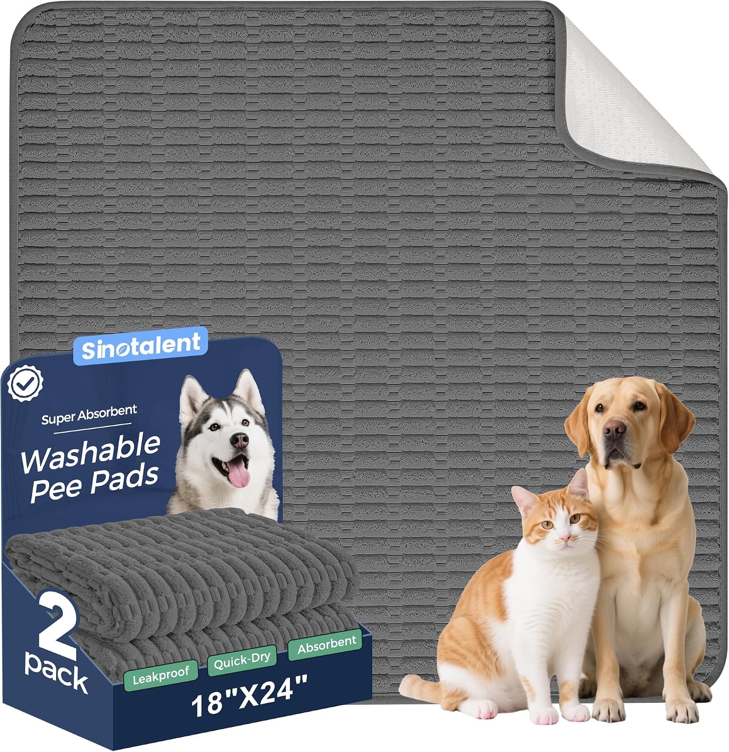 Sinotalent 18x24 inch leak-proof pads for pets