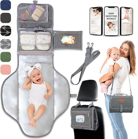 Pillani portable baby changing pad front view