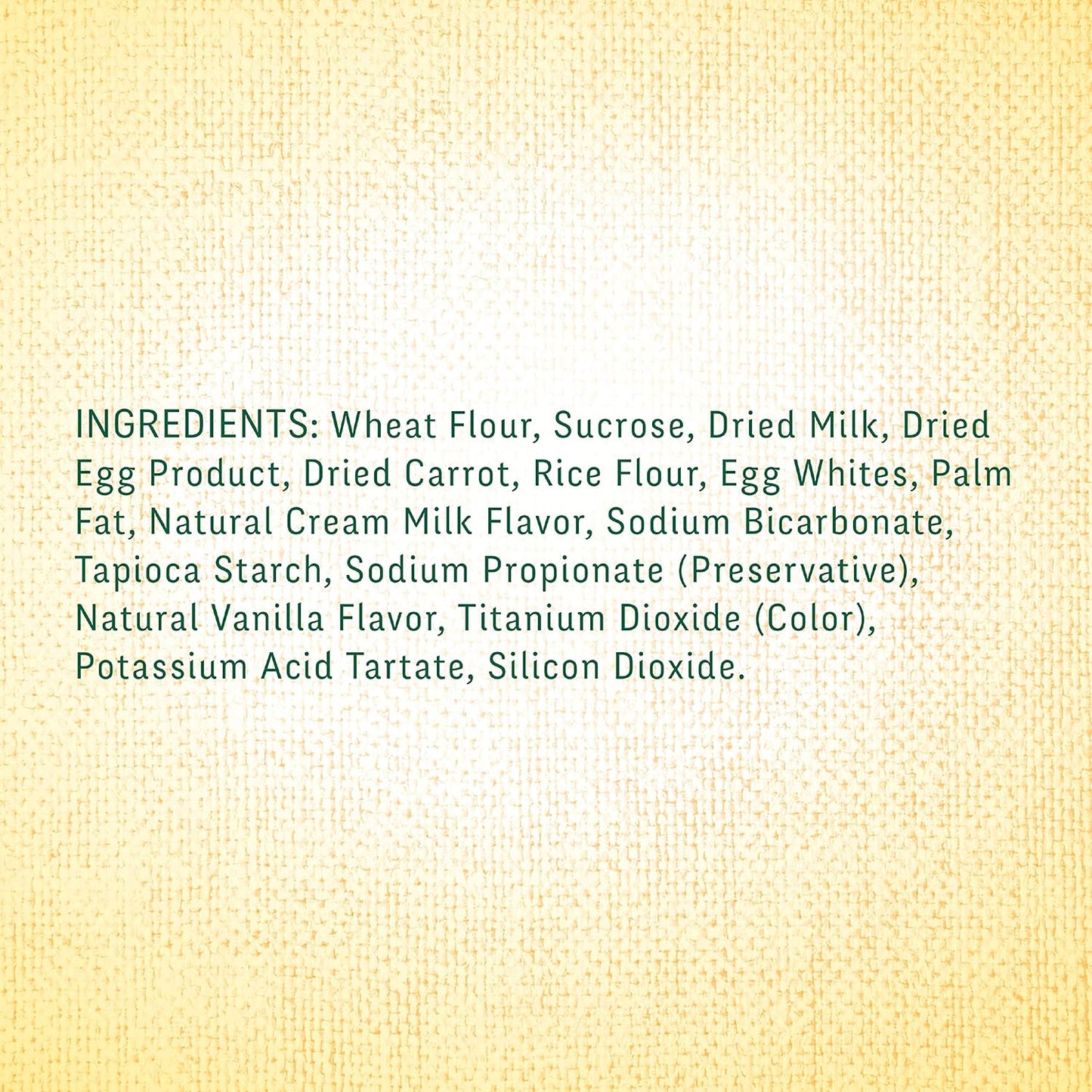 Authentic USA imported Wild Harvest pet treats ingredients view