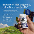 Garden of Life men probiotic bottle showing 50 billion CFU count