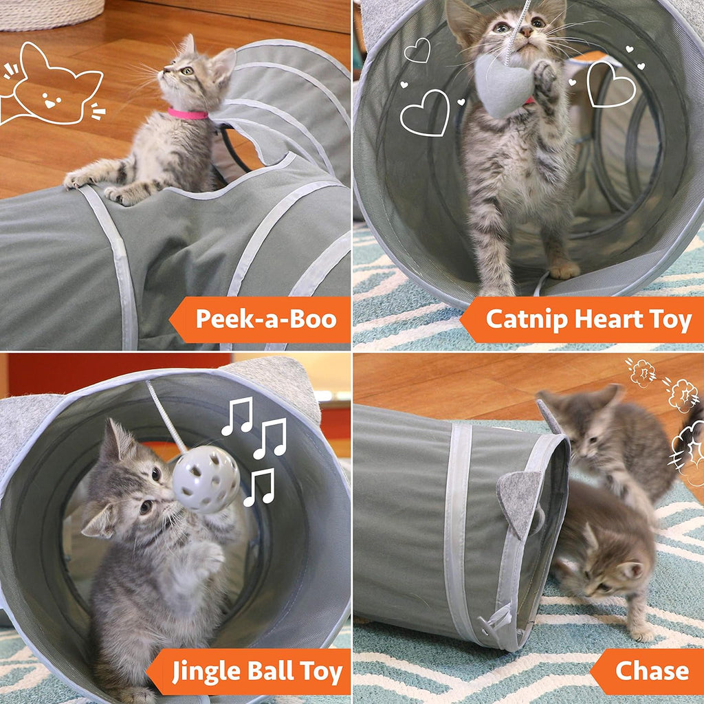 Kitty City 3 way collapsible cat tunnel open layout