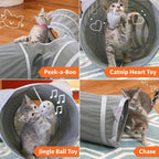 Kitty City 3 way collapsible cat tunnel open layout