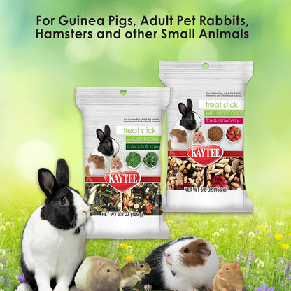Kaytee imported authentic superfood small animal snack stick product display