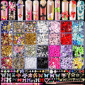 Haozher 8000 pieces 3D nail charms and gems kit front view storage box