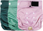 Langsprit Washable Female Dog Diapers (3 Pack) - Doggie Reusable Small Medium Large Dog Diapers for Doggy Puppy Female in Period - Highly Absorbent Dog Heat Panties (Medium,Rabbit, Owl, Lion) - Image 13