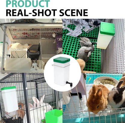 2Pack Rabbit Water Bottle,32oz Small Animal Water Bottle for Cage,Food Grade Plastic Water Dispenser for Small Pet/Bunny/Rabbits/Guinea PigsGuinea Pigs/Ferret/Hamster/Guinea Pig/Chinchilla/Mouse - Image 5
