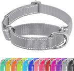 Seyezo Martingale Dog Collar - Adjustable No Buckle, Reflective Heavy Duty Nylon No Pull Collar for Small to Large Dogs, XS, Green - Image 15