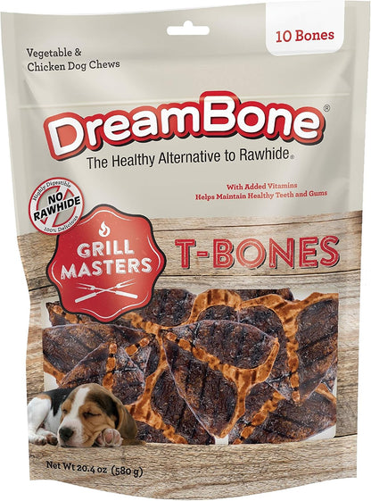 DreamBone Grill Masters T-Bones, Rawhide-Free Chews for Dogs, 8 Count - Image 10