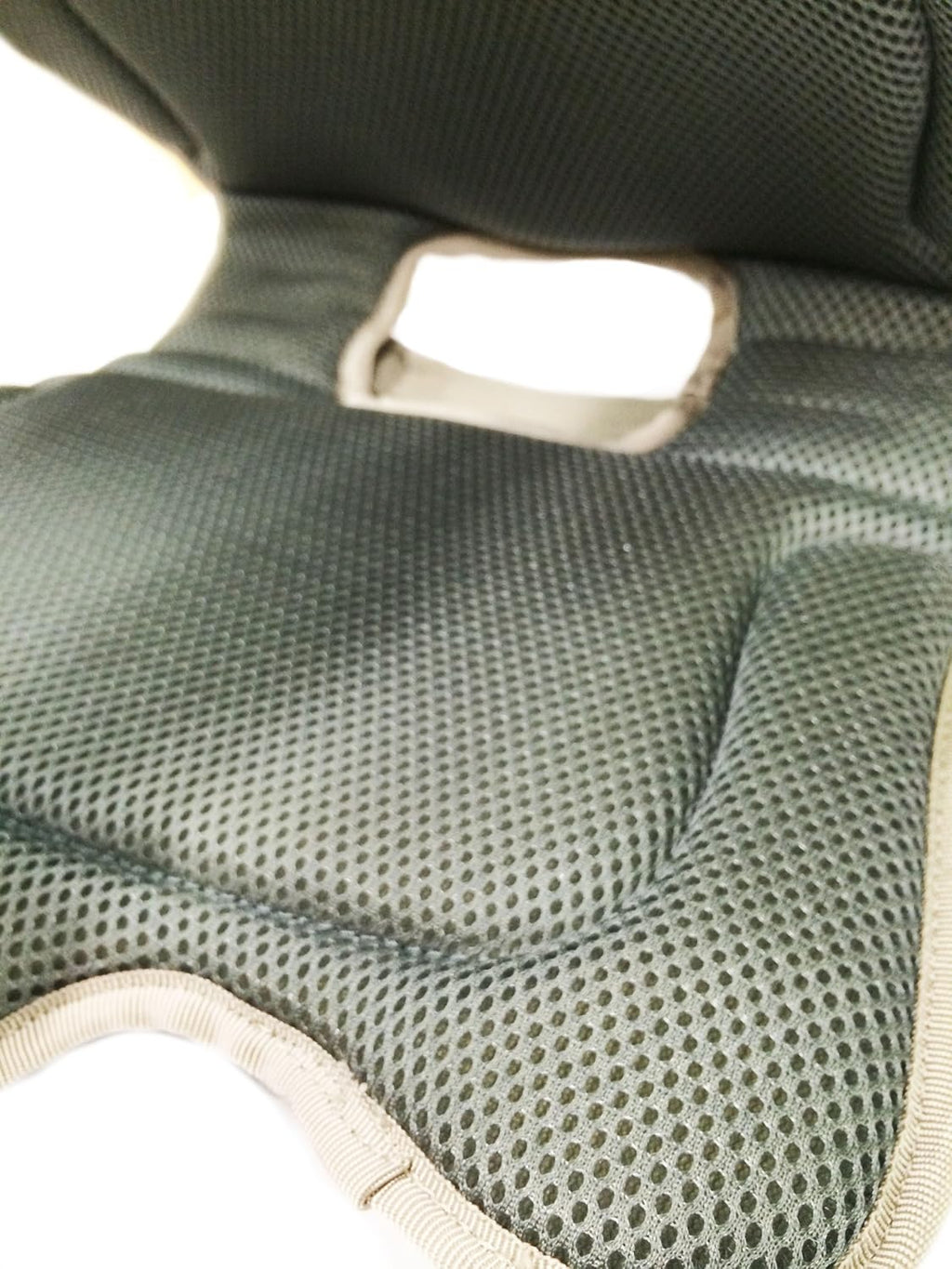 Rear view highlighting the secure buckle closures and high-visibility reflective trim of the small dog backpack.