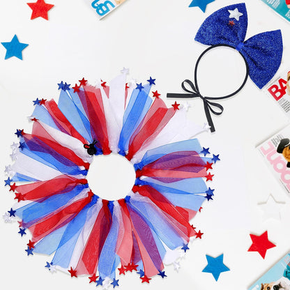 Patriotic themed pet photography props and accessories