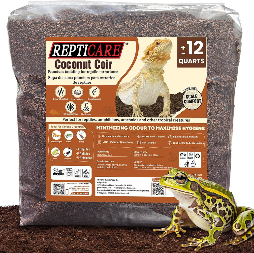 Gro-Med ReptiCare coconut fiber substrate front view packaging