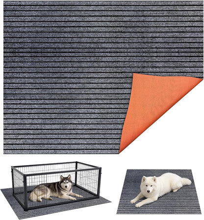 Varrisin crate mat layout flat on a hardwood floor surface